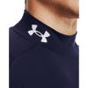 imageUnder Armour Mens HeatGear Comp Mock Short Sleeve TShirtMidnight Navy 410White