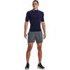 imageUnder Armour Mens HeatGear Comp Mock Short Sleeve TShirtMidnight Navy 410White