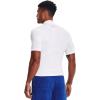 imageUnder Armour Mens HeatGear Comp Mock Short Sleeve TShirtWhite 100Black