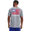 imageUnder Armour Mens New Freedom Banner TShirt036 Steel Medium Heather  Royal  Red