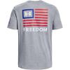imageUnder Armour Mens New Freedom Banner TShirt036 Steel Medium Heather  Royal  Red