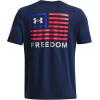 imageUnder Armour Mens New Freedom Banner TShirt408 Academy  Royal  Red