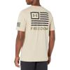 imageUnder Armour Mens New Freedom Banner TShirtDesert Sand 290Black