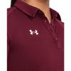 imageUnder Armour Tech Team Womens Short Sleeve Polo ShirtCardinal  White
