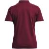 imageUnder Armour Tech Team Womens Short Sleeve Polo ShirtMaroon  White