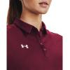 imageUnder Armour Tech Team Womens Short Sleeve Polo ShirtMaroon  White