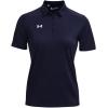 imageUnder Armour Tech Team Womens Short Sleeve Polo ShirtMidnight Navy  White