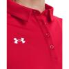 imageUnder Armour Tech Team Womens Short Sleeve Polo ShirtRedwhite