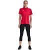 imageUnder Armour Tech Team Womens Short Sleeve Polo ShirtRedwhite