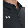 imageUnder Armour Tech Team Womens Short Sleeve Polo ShirtStealth Gray  White