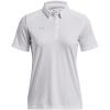 imageUnder Armour Tech Team Womens Short Sleeve Polo ShirtWhite