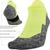 imageUnder Armour UnisexAdult Run Cushion No Show Tab SocksHi Vis YellowBlack 1pair