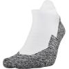 imageUnder Armour UnisexAdult Run Cushion No Show Tab SocksWhitePitch Gray 1pair