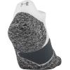 imageUnder Armour UnisexAdult Run Cushion No Show Tab SocksWhitePitch Gray 2 1pair
