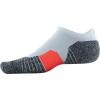 imageUnder Armour UnisexAdult Run Cushion No Show Tab SocksWhiteWhiteSilver Reflective 3pairs