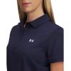 imageUnder Armour Womens Active Short Sleeve Polo410 Midnight Navy   White