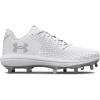 imageUnder Armour Womens Glyde 20 Mt Softball Shoe100 WhiteWhiteMetallic Silver
