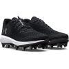 imageUnder Armour Womens Glyde 20 Mt TPU Softball Shoe001 BlackBlackMetallic Silver