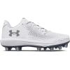 imageUnder Armour Womens Glyde 20 Mt TPU Softball Shoe100 WhiteWhiteMetallic Silver
