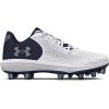 imageUnder Armour Womens Glyde 20 Mt TPU Softball Shoe103 WhiteMidnight NavyMetallic Silver