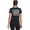 imageUnder Armour Womens New Freedom Banner TShirt001 Black   White