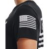 imageUnder Armour Womens New Freedom Banner TShirt001 Black   White