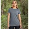 imageUnder Armour Womens New Freedom Banner TShirt002 Gravel   Carolina Blue