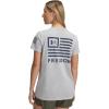 imageUnder Armour Womens New Freedom Banner TShirt012 Mod Gray Light Heather   Downpour Gray