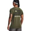 imageUnder Armour Womens New Freedom Banner TShirt391 Marine Od Green   Black