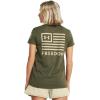 imageUnder Armour Womens New Freedom Banner TShirt393 Marine Od Green   Desert Sand