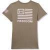imageUnder Armour Womens New Freedom Banner TShirt395 Marine Od Green   Gray Matter