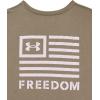 imageUnder Armour Womens New Freedom Banner TShirt395 Marine Od Green   Gray Matter