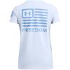 imageUnder Armour Womens New Freedom Banner TShirt464 Nimbus Blue   Horizon Blue