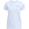 imageUnder Armour Womens New Freedom Banner TShirt464 Nimbus Blue   Horizon Blue