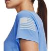 imageUnder Armour Womens New Freedom Banner TShirt475 Carolina Blue   Halo Gray