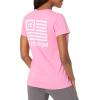 imageUnder Armour Womens New Freedom Banner TShirt659 Pink Edge   Pink Sugar
