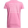 imageUnder Armour Womens New Freedom Banner TShirt660 Pink Edge   Pink