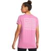 imageUnder Armour Womens New Freedom Banner TShirt660 Pink Edge   Pink