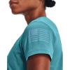 imageUnder Armour Womens New Freedom Banner TShirtCloudless Sky 400Opal Blue