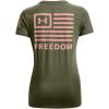 imageUnder Armour Womens New Freedom Banner TShirtMarine Od Green 390Pink Sands