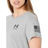 imageUnder Armour Womens New Freedom Banner TShirtSteel Light Heather 035Black