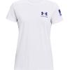 imageUnder Armour Womens New Freedom Banner TShirtWhite 101Royal