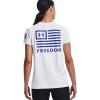 imageUnder Armour Womens New Freedom Banner TShirtWhite 101Royal