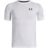 imageUnder Armour Boys HeatGear Armour ShortSleeve TShirt101 White   Black