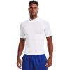 imageUnder Armour Mens HeatGear Comp Mock Short Sleeve TShirtWhite 100Black