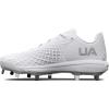 imageUnder Armour Womens Glyde 20 Mt Softball Shoe100 WhiteWhiteMetallic Silver