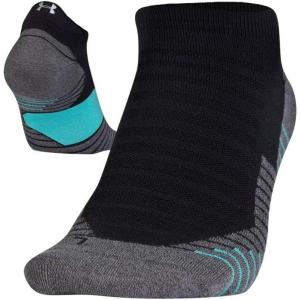 imageUnder Armour Adult Run No Show Tab Socks 1PairBlackDesert Sky Blue