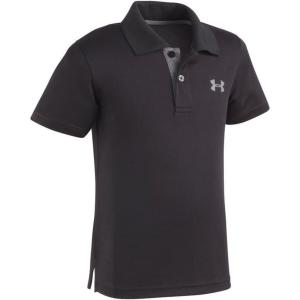 imageUnder Armour BabyBoys Short Sleeve Ua Match Polo Collared Shirt Chest Logo Soft ampamp ComfortableBlack
