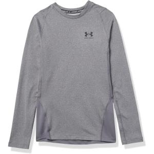 imageUnder Armour Boys ColdGear Armour Long Sleeve TShirtCharcoal Light Heather 019Black