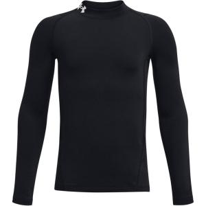 imageUnder Armour Boys ColdGear Mock Long Sleeve TShirtBlack